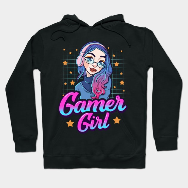 Gamer Girl Retro Video Games Women Gift T-Shirt Hoodie by Dr_Squirrel